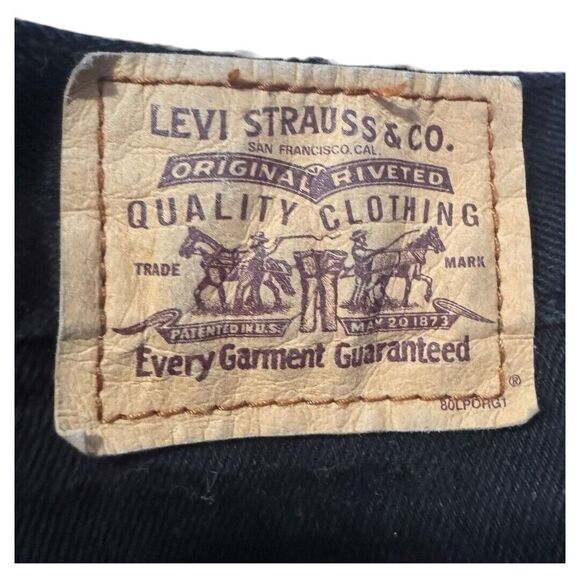 Levi's 2005 orange tag black jeans‎ men's 38x30 - Picture 2 of 7
